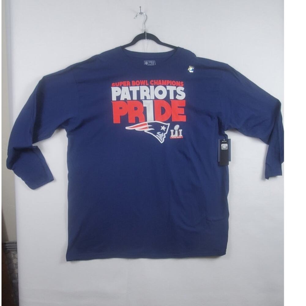 Patriots Pride Super Bowl LI (51) 2017 LS T-Shirt Men Size 3XLB *NEW WITH TAGS*